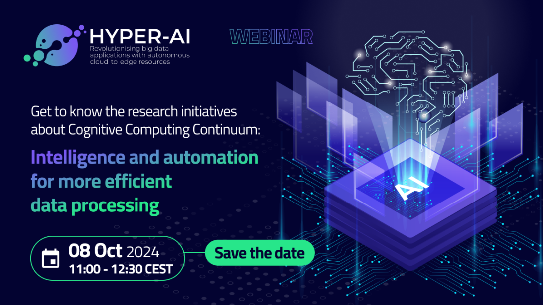 Webinar – Get to know the research initiatives about Cognitive Computing Continuum: Intelligence and automation for more efficient data processing